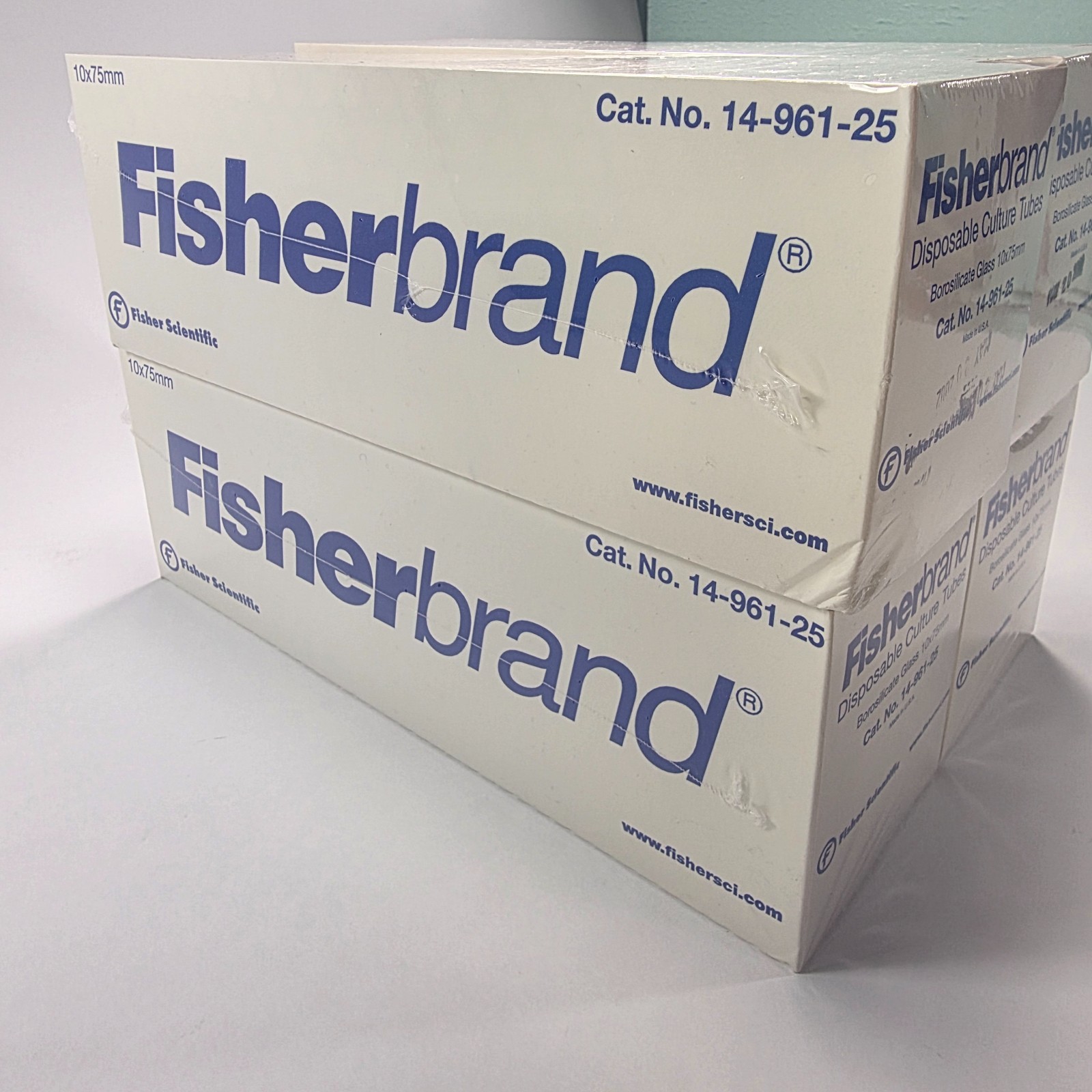 Lot of 4 Fisherbrand 14-961-25 Disposable Culture Tubes 10x75mm Cat No 14-961-25