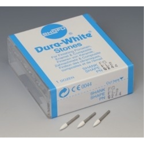 SHOFU DURA-WHITE FL2 FLAME FG FINISHING STONES BOX OF 12 0244