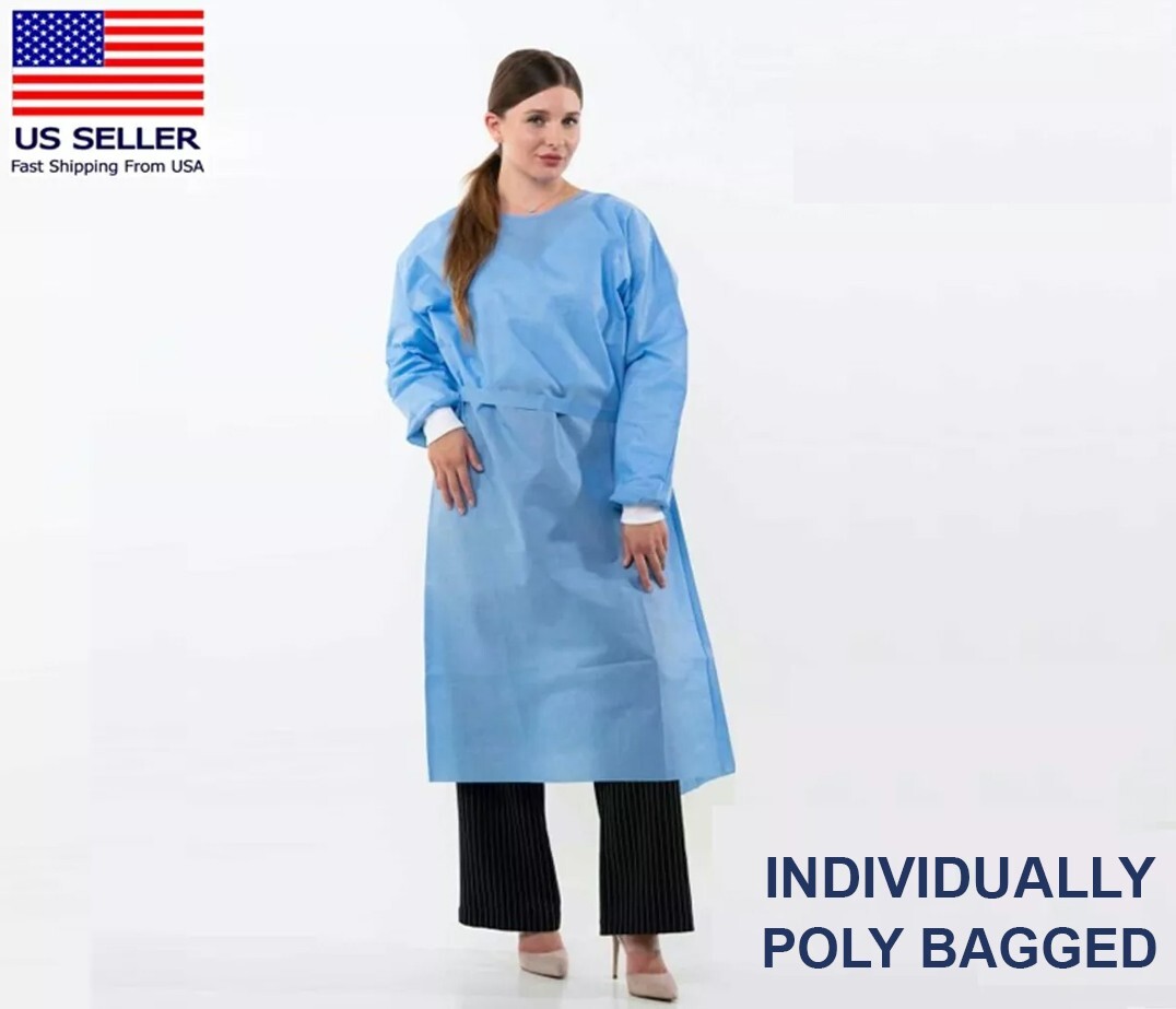 Disposable Medical Isolation Gowns AAMI Level 3 New Size MEDIUM 10/20/50