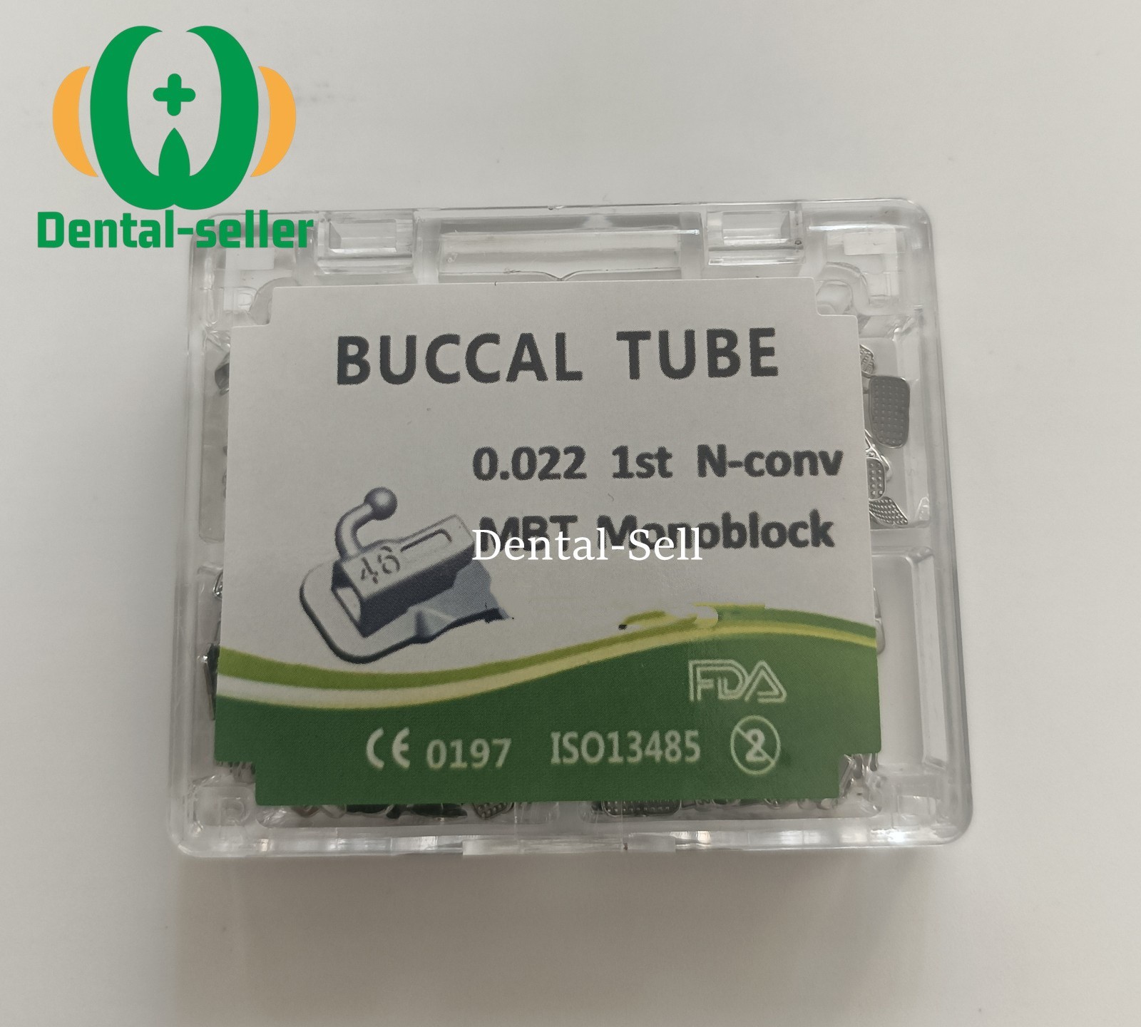 80 Pcs Dental Orthodontic Buccal Tubes 1st 2nd Molar MBT Monoblock 022 Bondable
