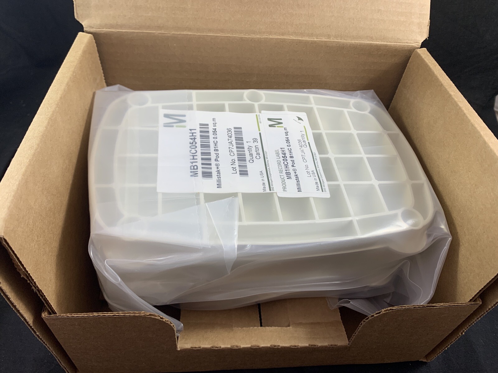 MILLIPORE 0.054 m2 Surface Area Millistak+ HC Pod Depth Filter MB1HC054H1 1/Pack