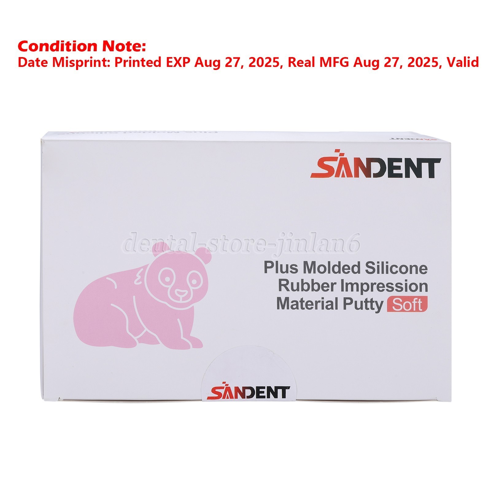 2*Dental Putty PVS VPS Impression Material Base Fast Set 400g Base+400g Catalyst