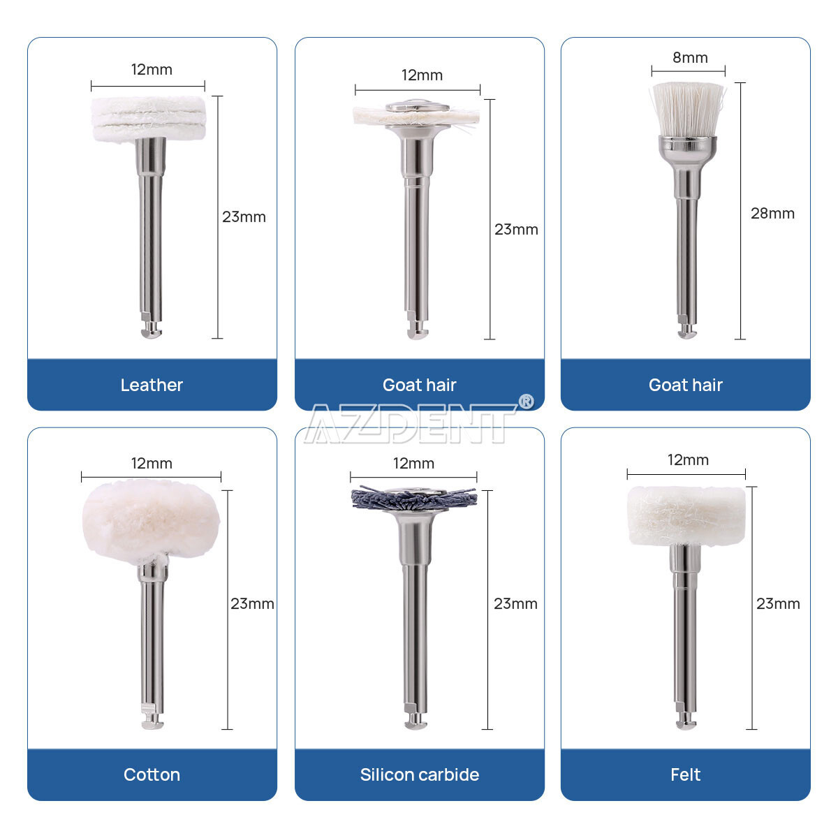 AZ Dental Composite Polishing Kit RA Finishing&Polishing For Low Speed Handpiece