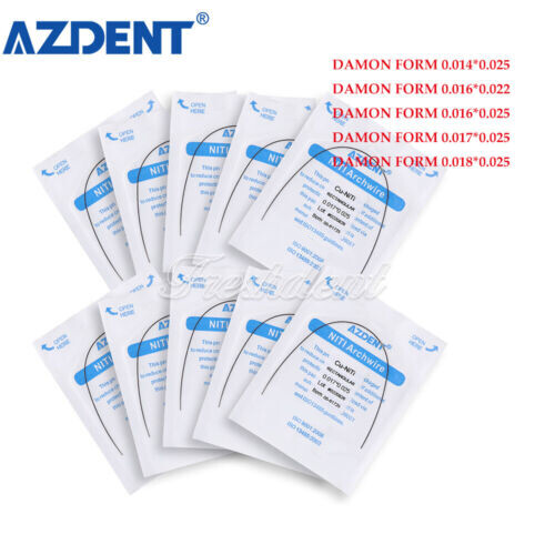 Dental Orthodontic Cu NiTi Copper Rectangular Arch Wire & Stops Preformed AZDENT
