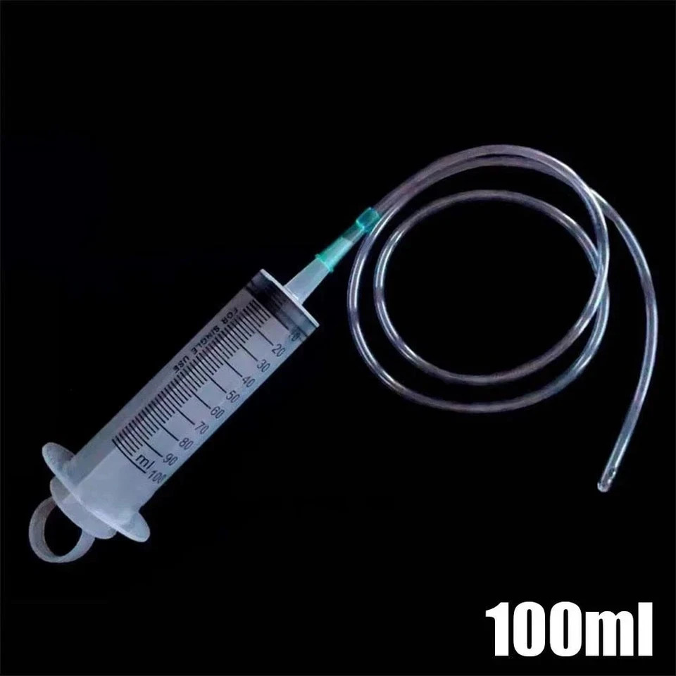 100ml/550ml Large Capacity Syringe Reusable Pump Measuring With 1m Tube Feeding