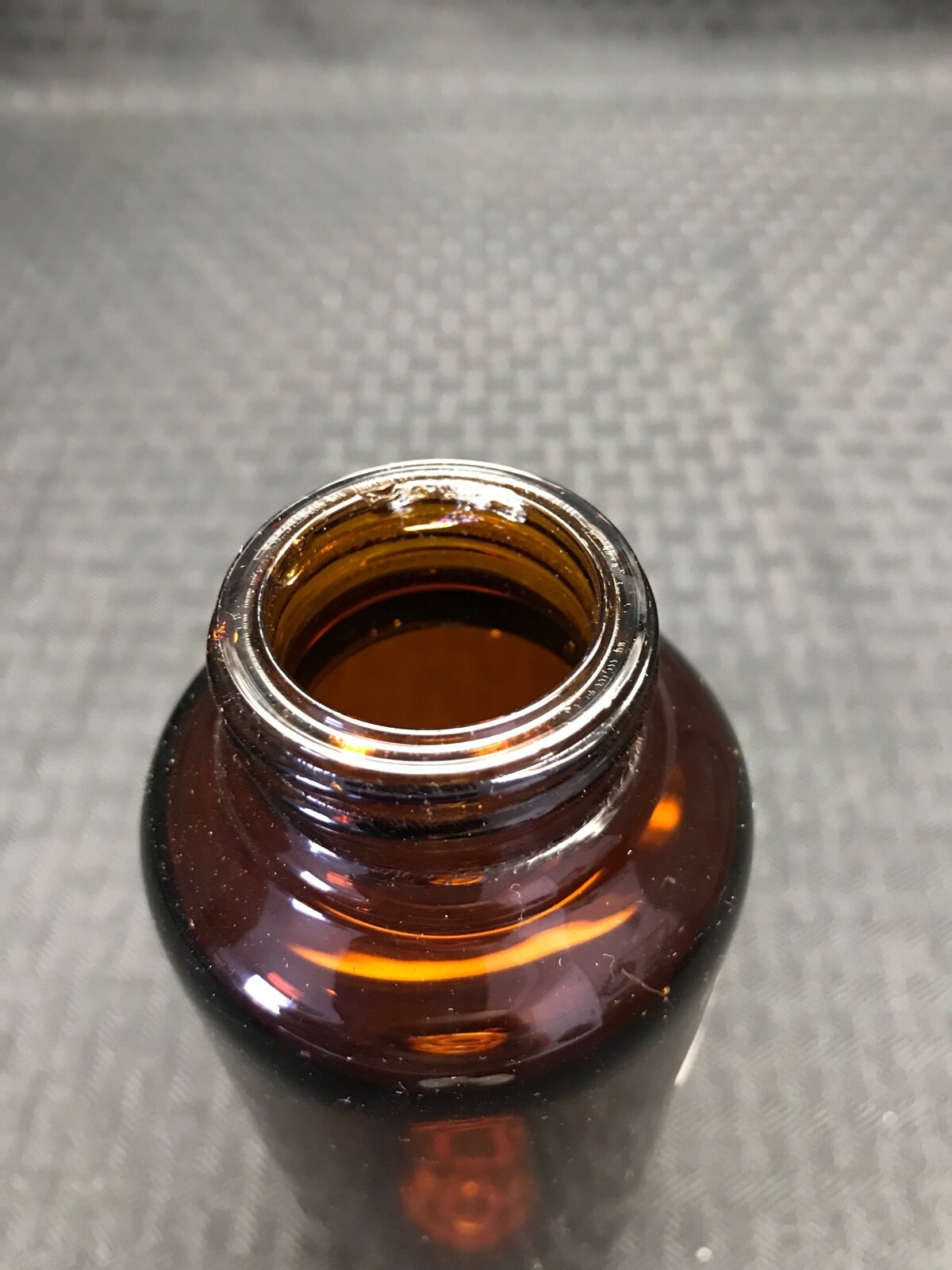 (6) PYREX 200mL Amber Glass Heavy Wall Centrifuge Bottle 38-400 Cap 1261-200