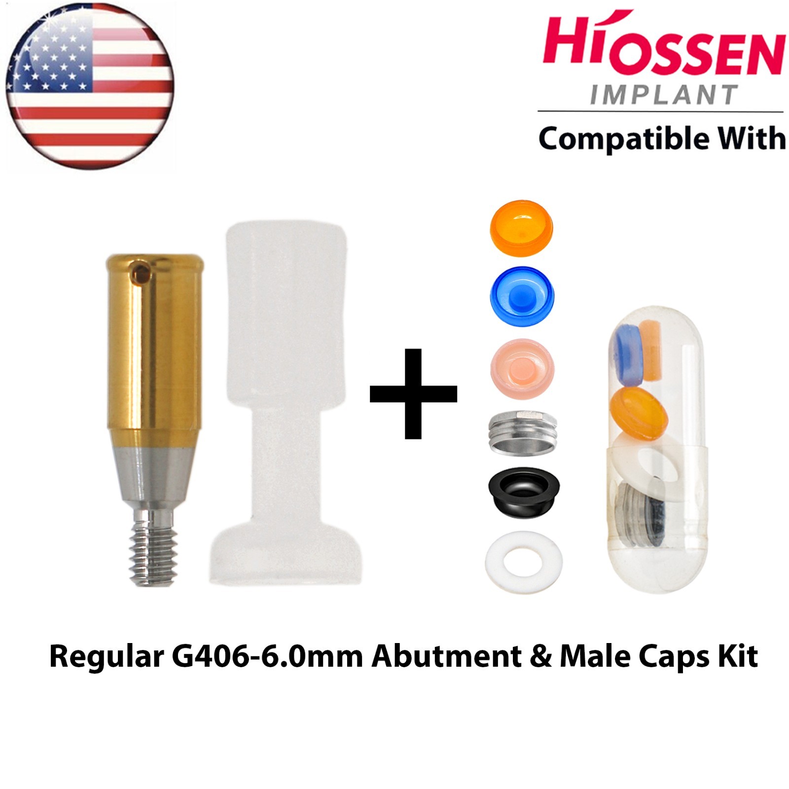 US Overdenture Locator Abutment Mini/Regular Fit Hiossen ET/Osstem TS Platform