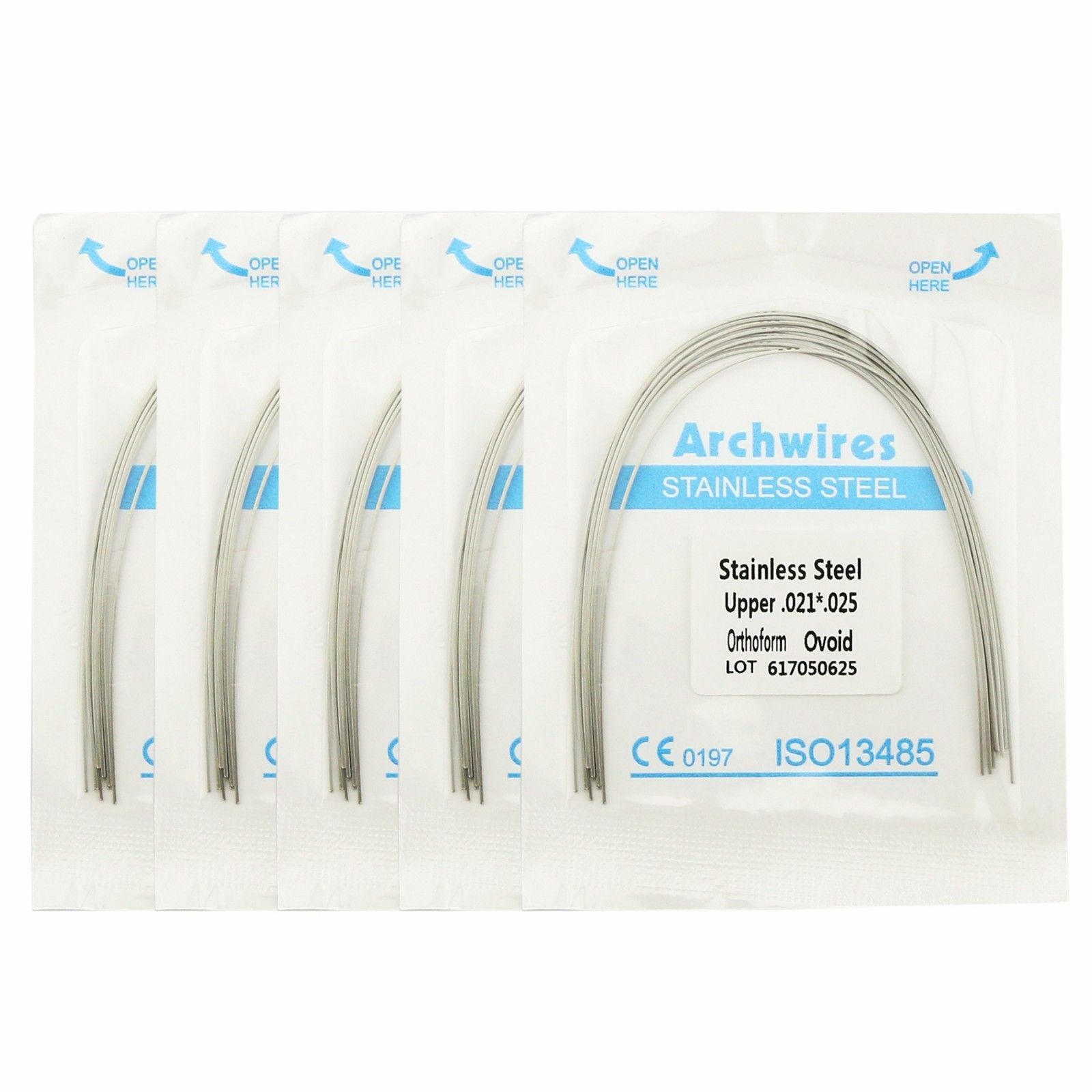 10 Pcs Dental Orthodontic Rectangular Niti/Steel/Thermal Activated Arch Wire