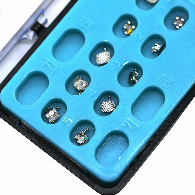 NEW 100×Dental Orthodontic MIM brackets brace Mini Roth/MBT0.022 With 345hooks