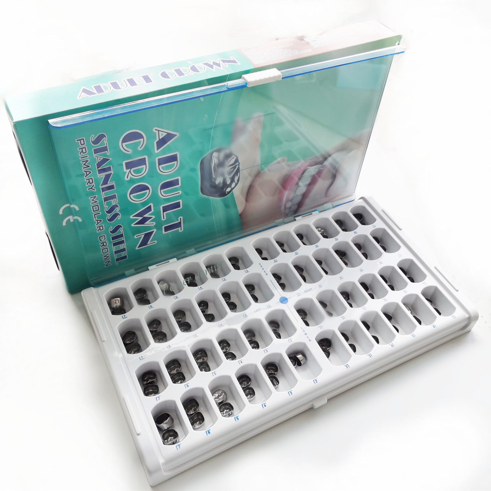 Dental Stainless Steel Permanent Molar Crown- Adult CROWN KIT OF 48/96/144 PCS