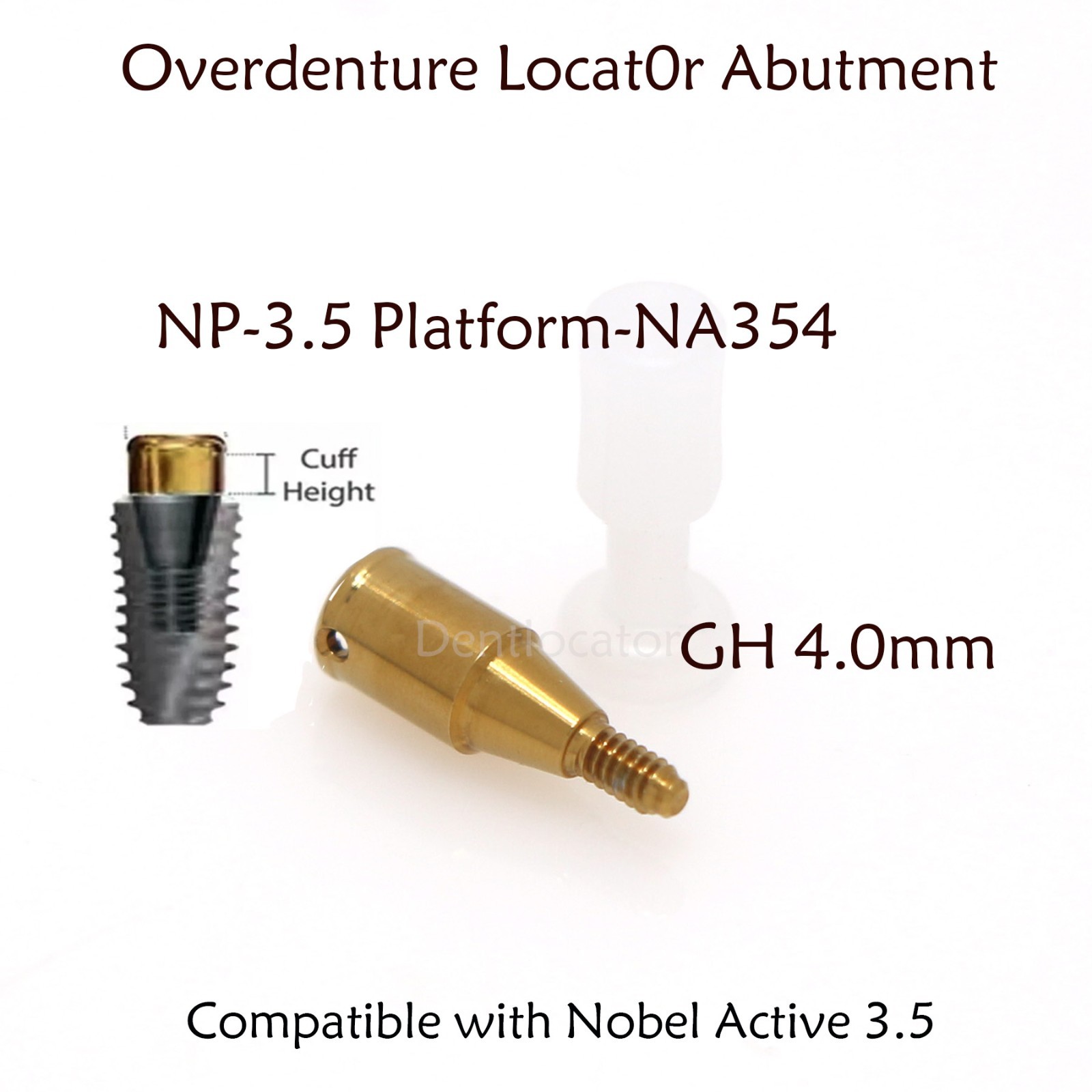 US For Nobel Active Locator Attachment Abutment NP/RP Conical Connection 1-5mm