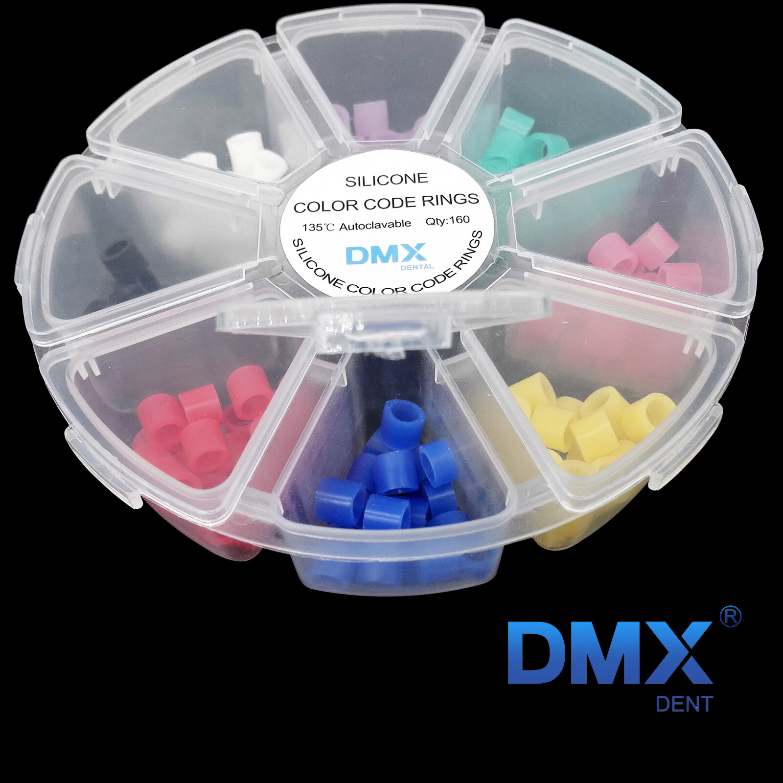 Dental Silicone Instrument Color CODE RING Band Autoclavable Small Asstd 160 Pcs