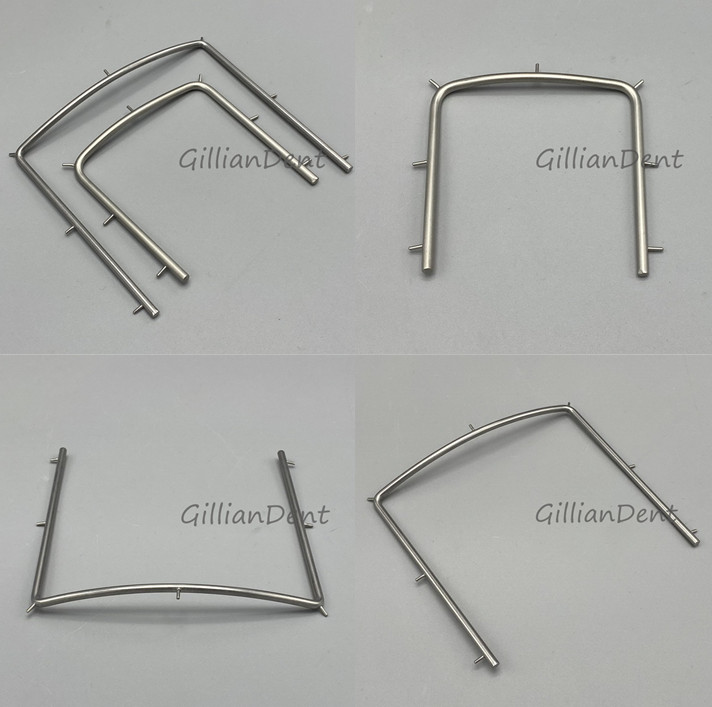 Dental Rubber Dam Sheet Frame Brackets Light Plastic/Foldable/S.S. Frames Tool