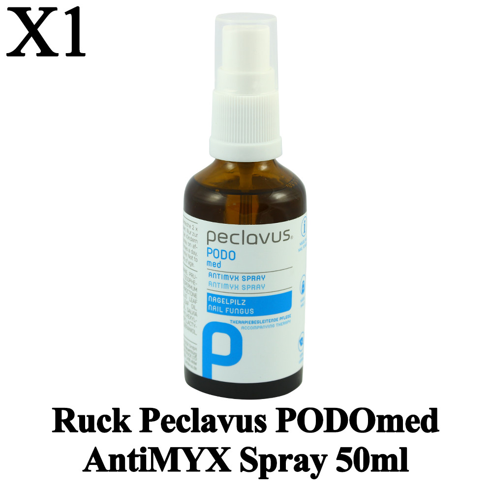 Ruck Peclavus PODOmed AntiMYX Spray 50ml Anti Skin & Nail Fungus Manicure Vegan