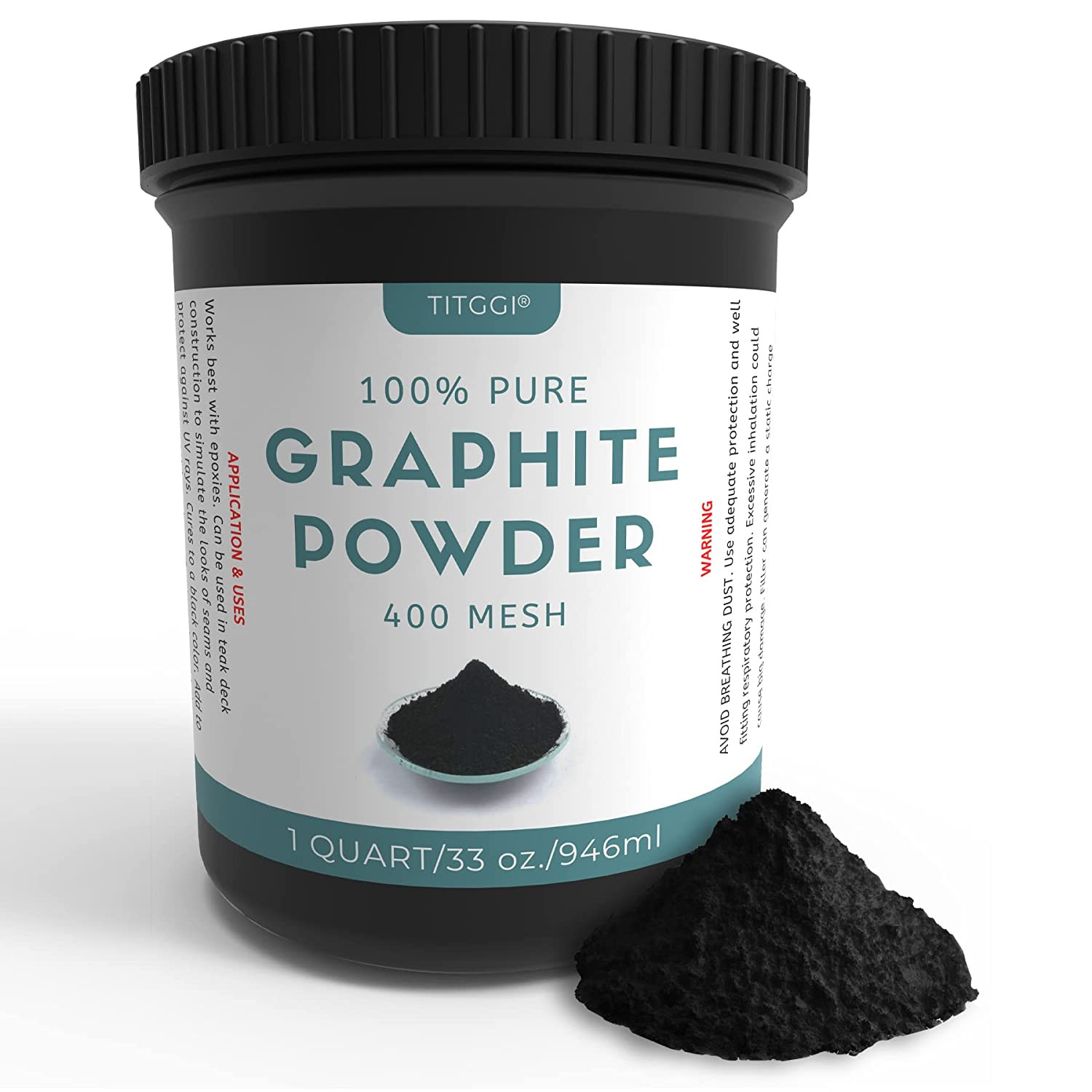 1 Quart Ultra-Fine Pure Graphite Powder – Premium Dry Powdered Graphite for Lock