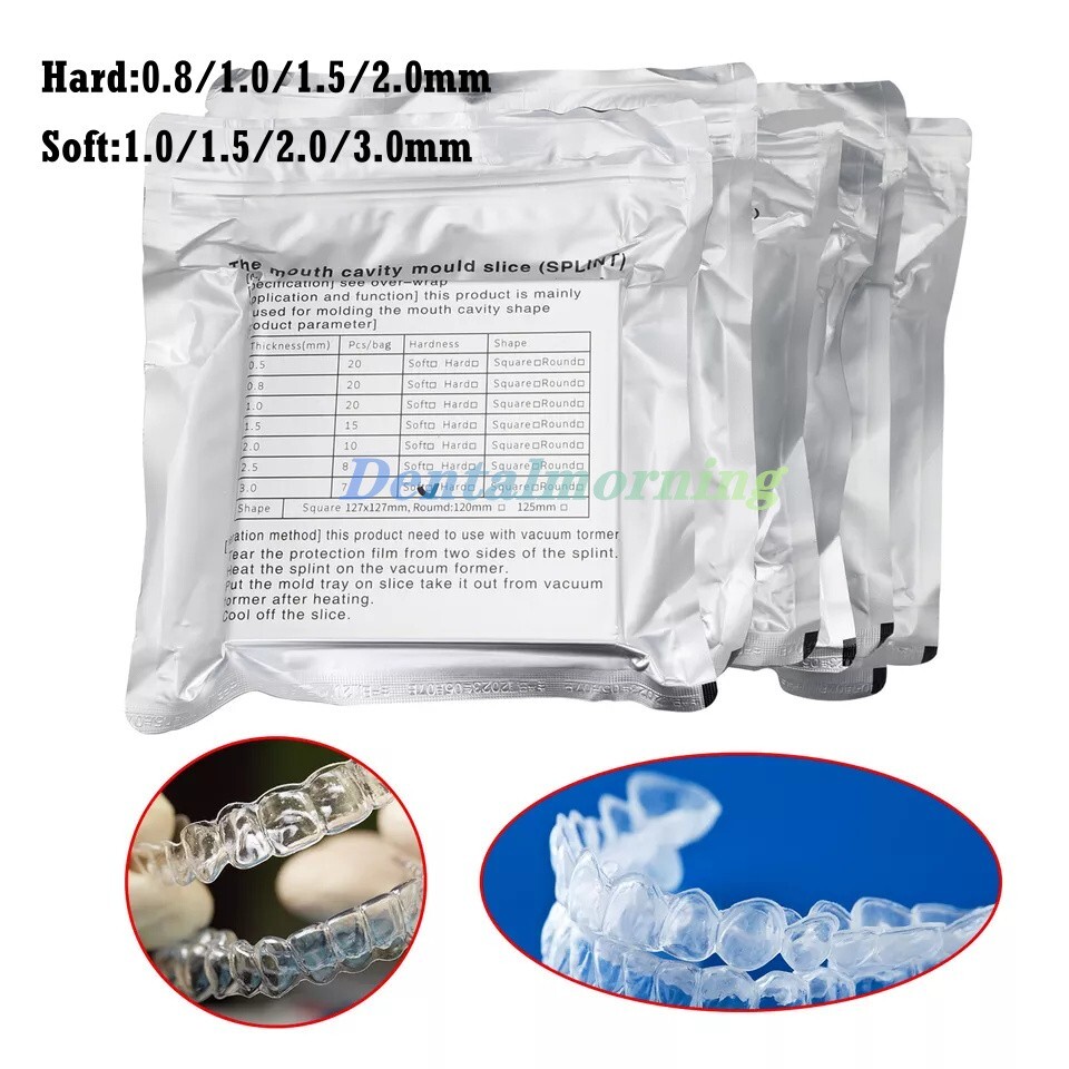 Hard Soft 1.0-1.5mm Dental Splint Ortho Retainer Vacuum Thermoforming Sheet