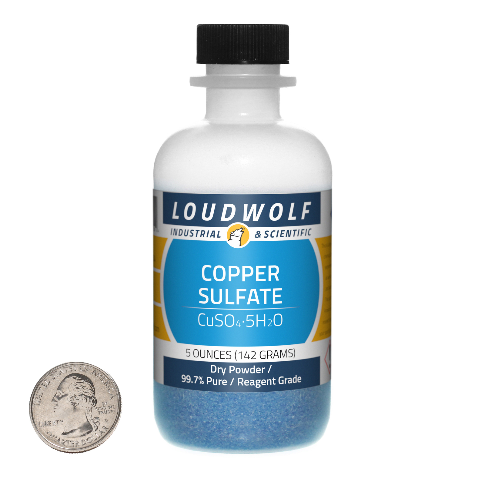 Copper Sulfate / 5 Ounce Bottle / 99.7% Pure Reagent Grade / Dry Powder / USA