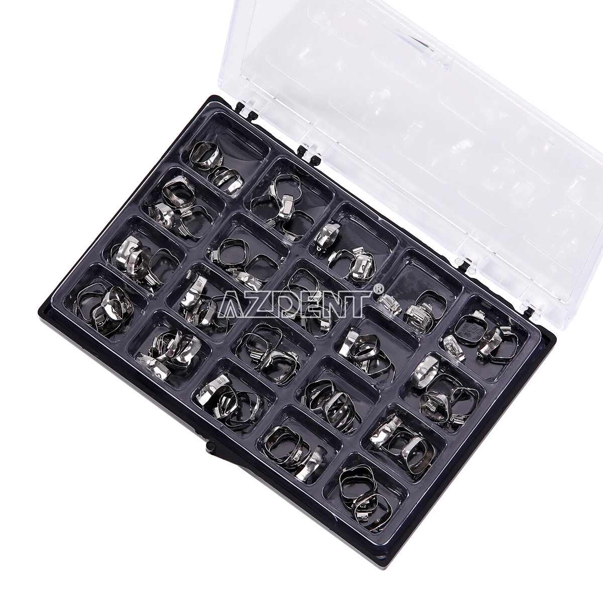 AZDENT Dental Orthodontic Bands with Buccal Tube 1st Molar Roth 022″ 16#-35#