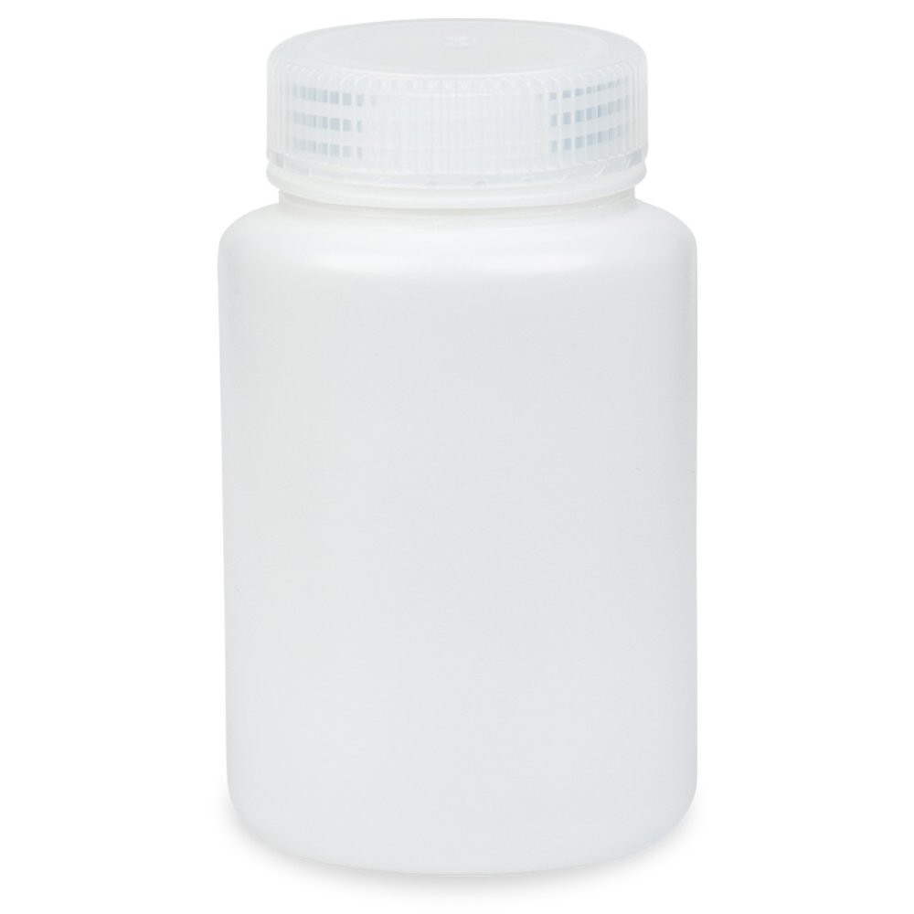 200ml Wide-Mouth Round Media Storage Bottle HDPE Leakproof KarterSci (Single)