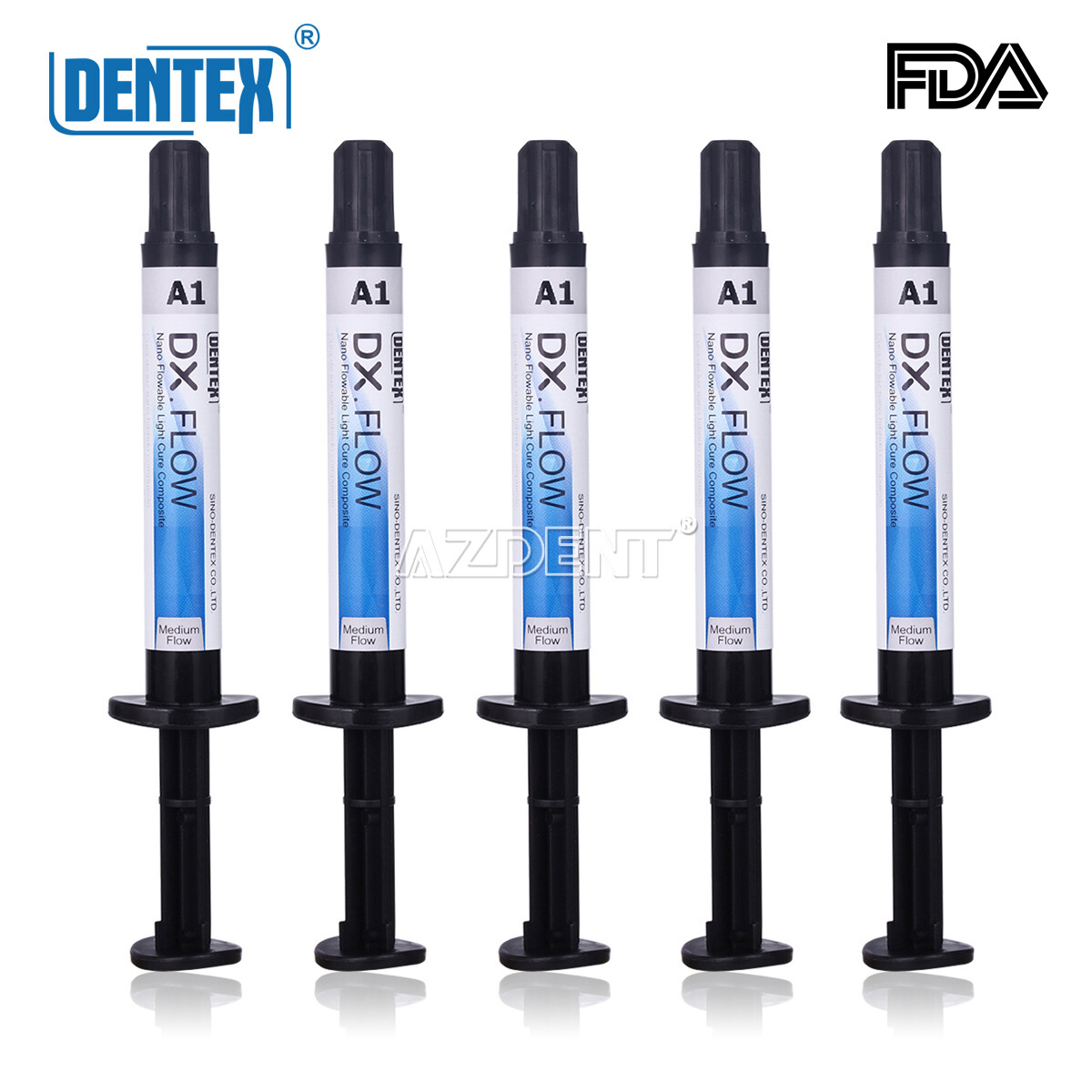 Dental Flowable Light Cure Composite Resin A1 Medium Flow 3g/Syringe