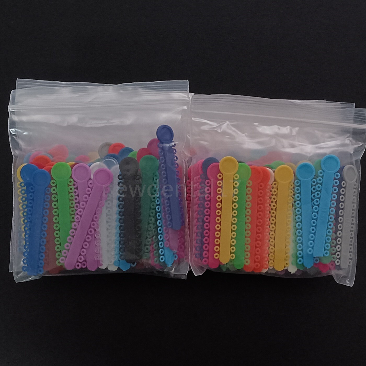 10 Packs Dental Ligature Ties Orthodontic Elastic Rubber Bands Mix Color