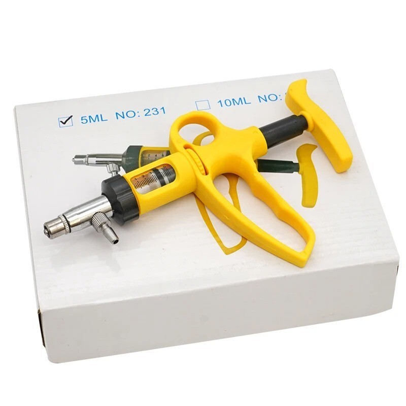 Veterinary Drench Gun Animal Syringe Injector Pig Cattle Sheep Chicken Vaccine