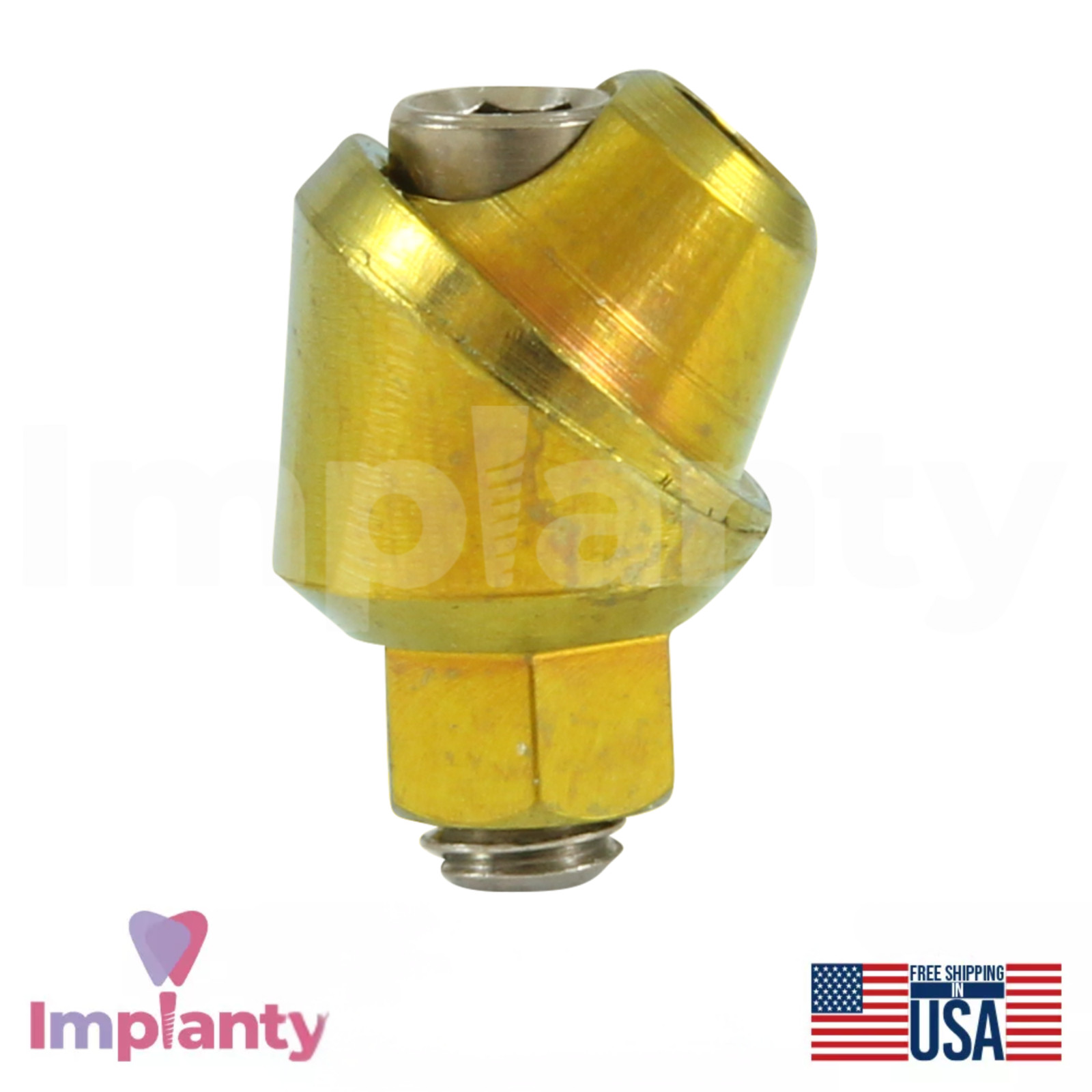 Angulated Multi Unit 1.6 Dental Prosthetic 45° Titanium Int Hex 2.42mm