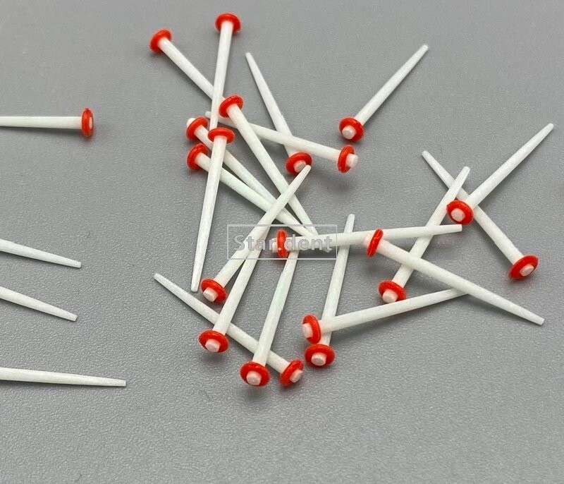 200x Dental Quartz Glass Fiber Post Teeth Restorative Screw Straight Endo Posts