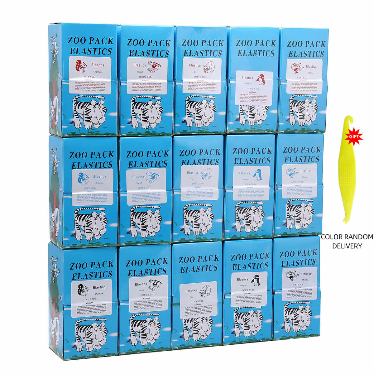 5000 Pcs Dental Elastics Latex Braces Orthodontic Rubber Bands Ortho 15 Size Opt