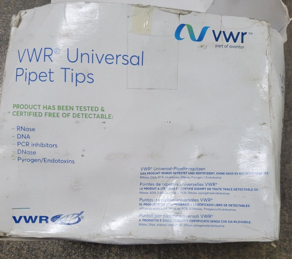 VWR Pipet Tip 100-1000ul Racked Sterile 76322-522 – 96 per sealed pack