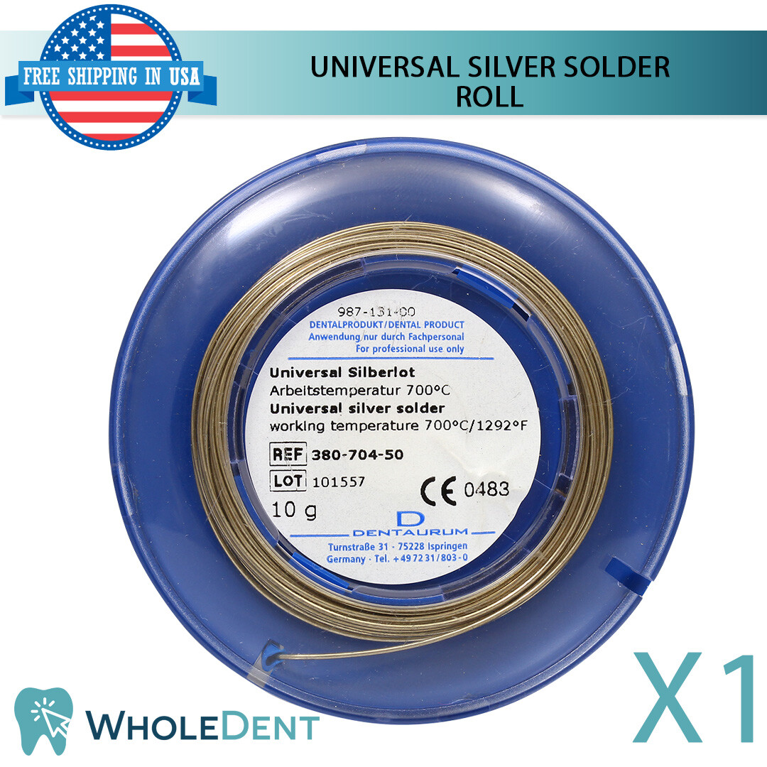 Orthodontic Dental Universal Silver Solder Roll Wire Dentaurum 10g For Bands