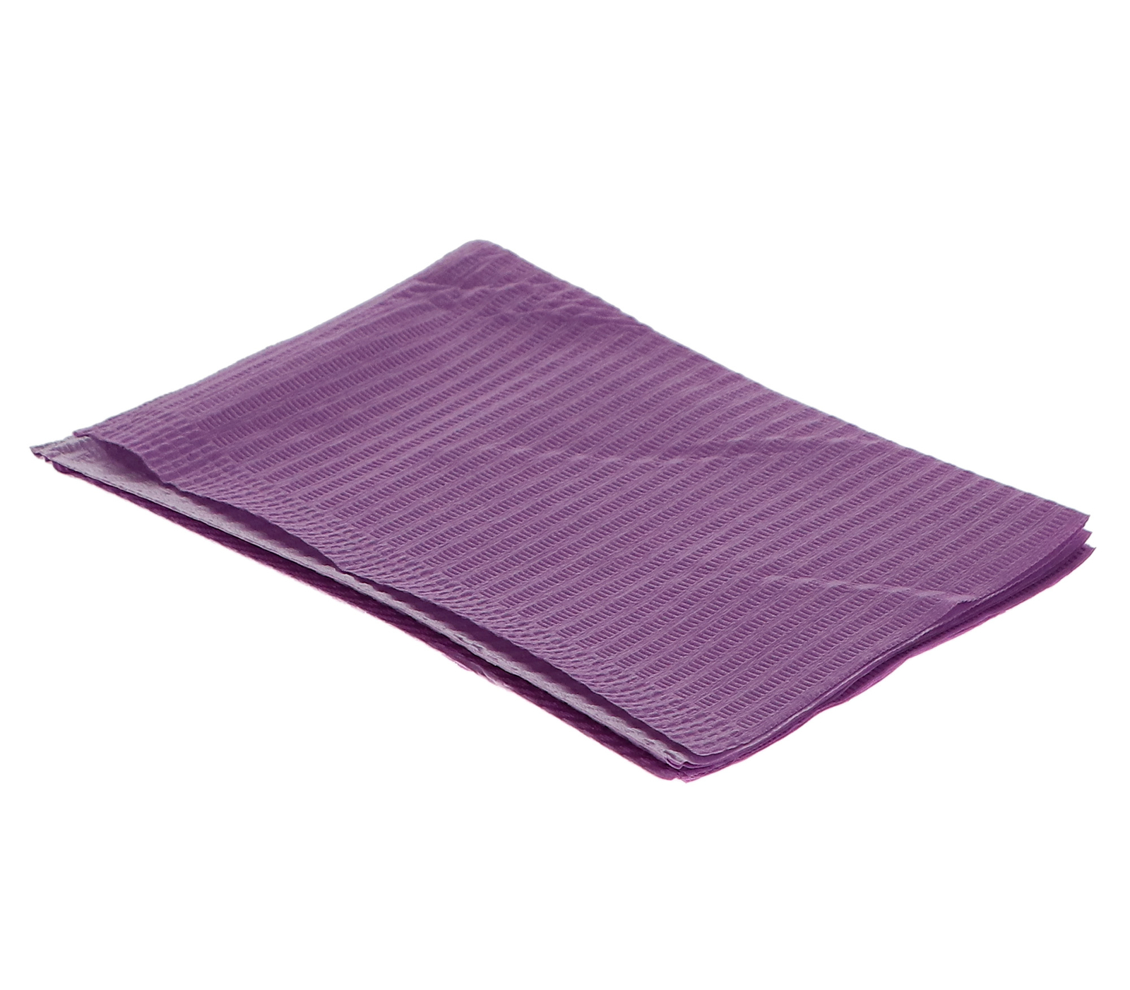 House Brand Dentistry 109220 Dental Patient Bibs 2+1 Ply 13″ X 18″ Purple 500/Bx