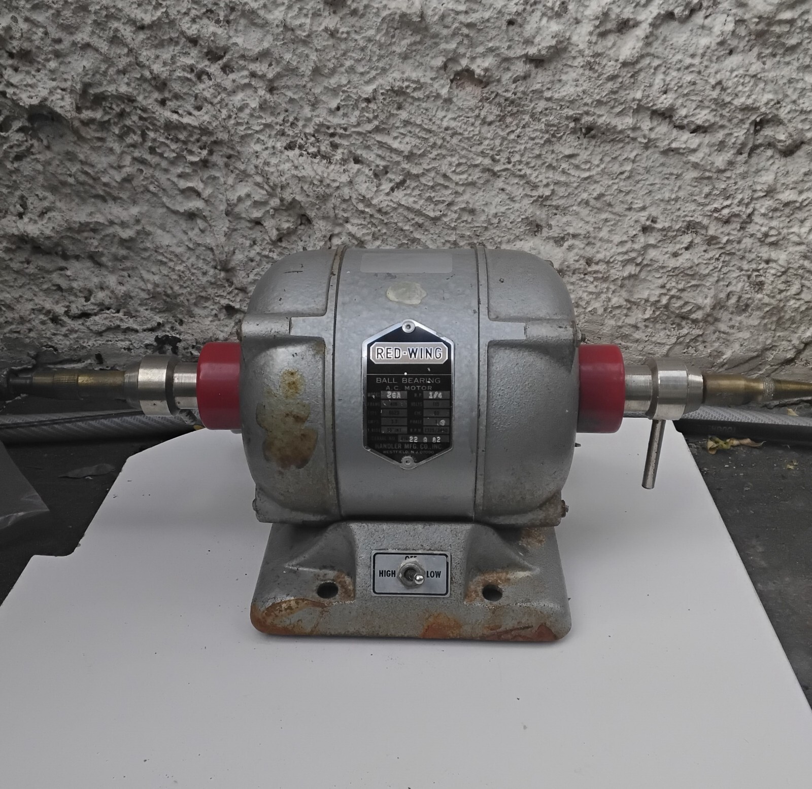 red wing ball bearing AC motor model 26A