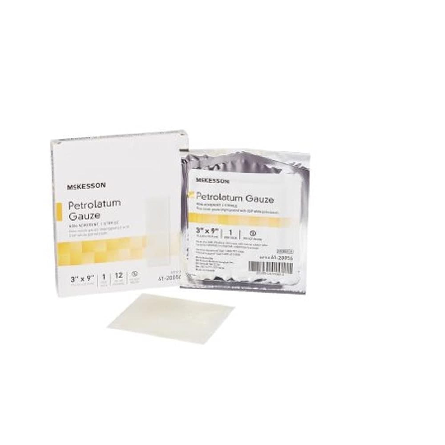 McKesson Performance Petrolatum Impregnated Gauze 3 × 9 Inch (Box of 12)