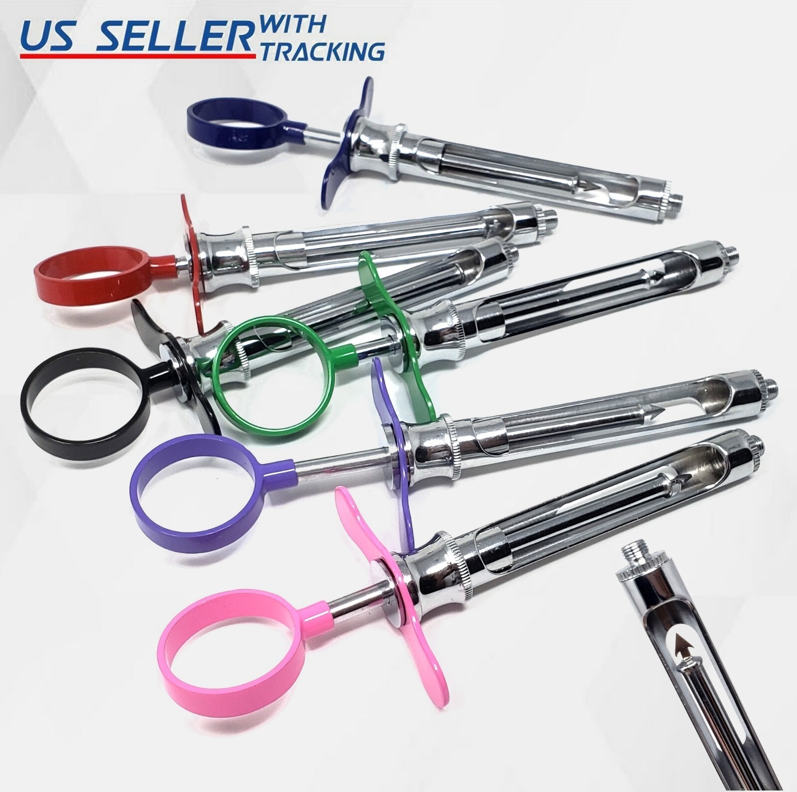 6x Dental Anesthetic Syringe Self-Aspirating Auto Passive Dental Instruments