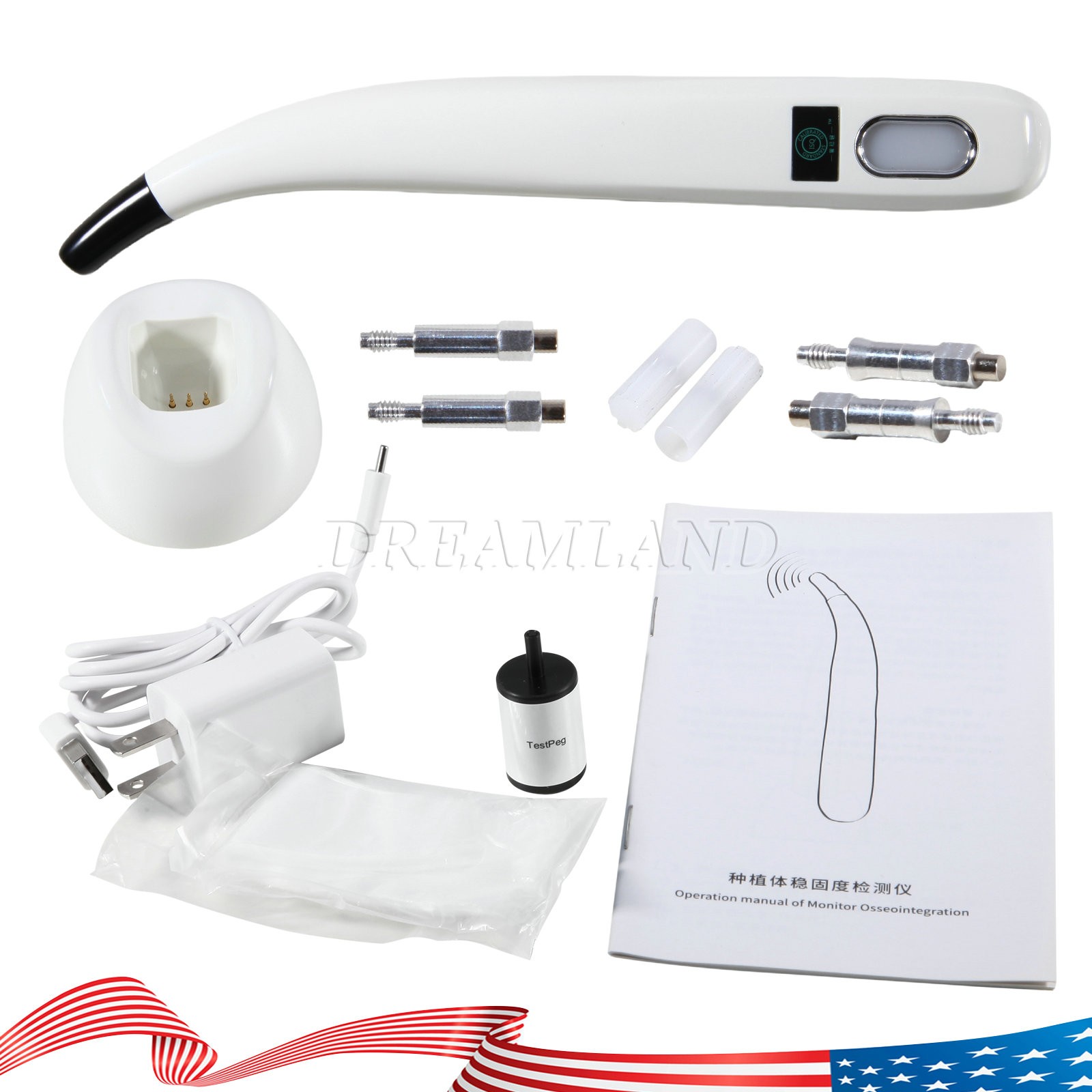 Dental Implant Monitor Osseointegration Stability Instrument Measuring tester