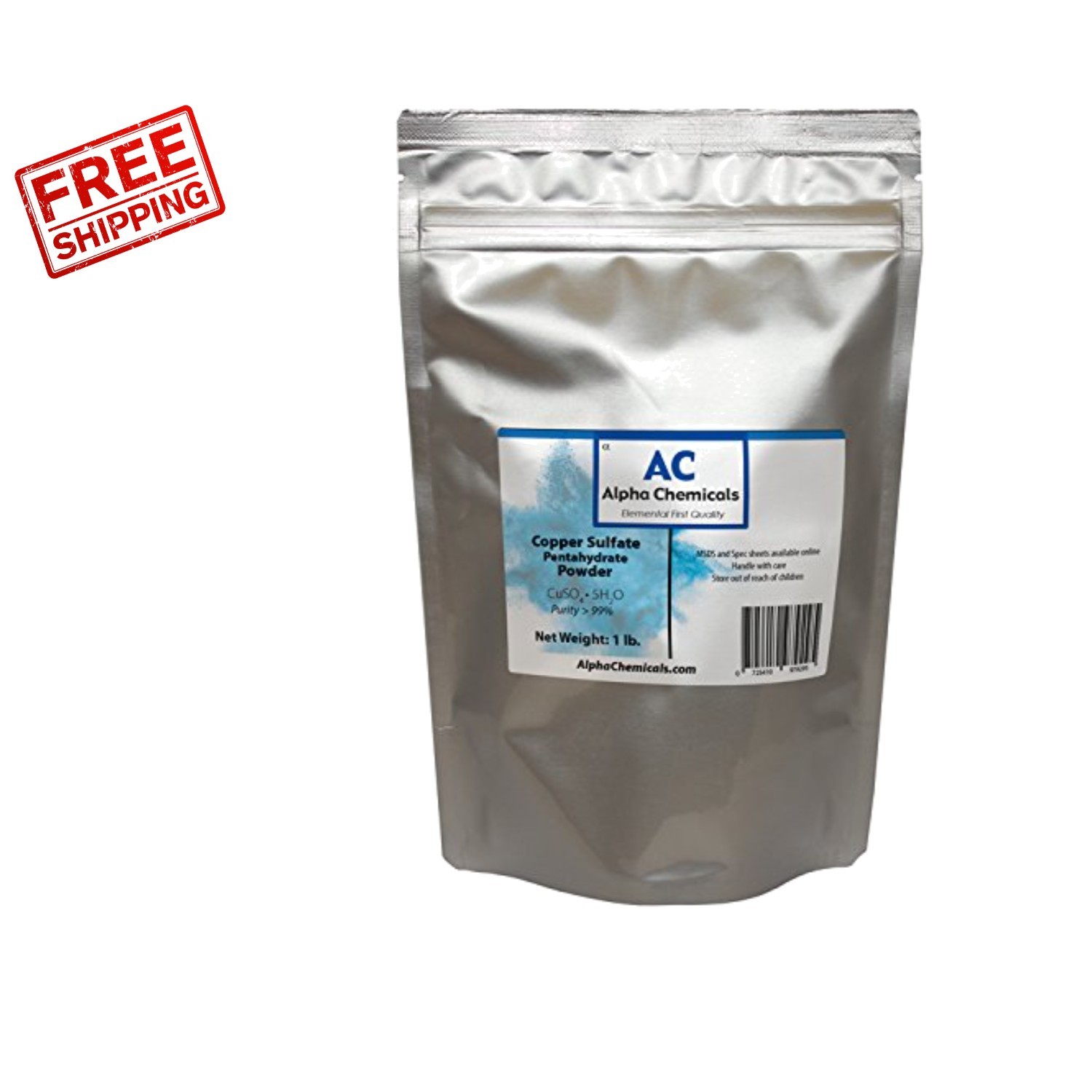 High Purity Copper Sulfate Pentahydrate – 1 lb Powder, Best for Crystal Growth