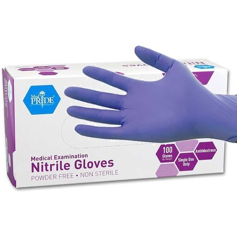 Nitrile Disposable Gloves Medium Pack of 100 Medical Tattoo First Responders New