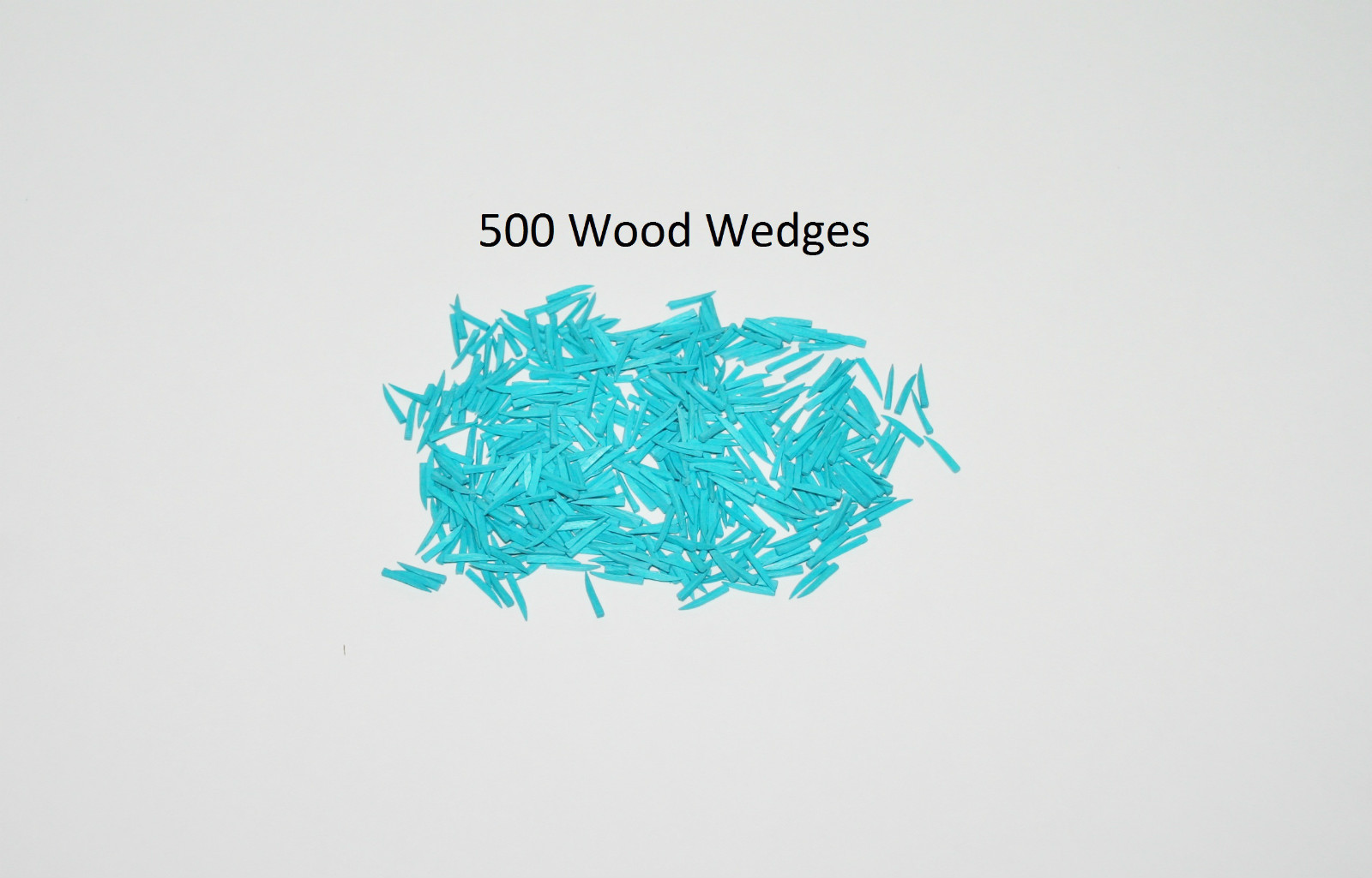 New Dental Dispoable Contoured Wood Wedges 500/bag Color Coded Blue Small