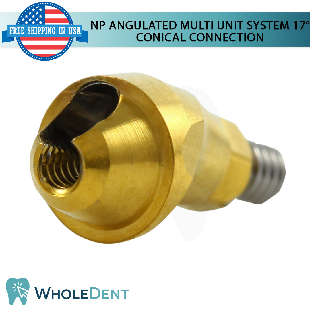 X1 NP Conical Connection Angulated 17° Abutment Multi Unit 1.6mm Prosthetics