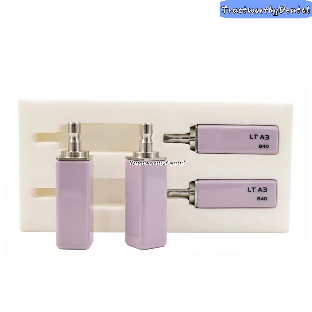 1Pc Dental Lithium Disilicate Block B40 Glass Ceramic LT Sirona Cerec Milling