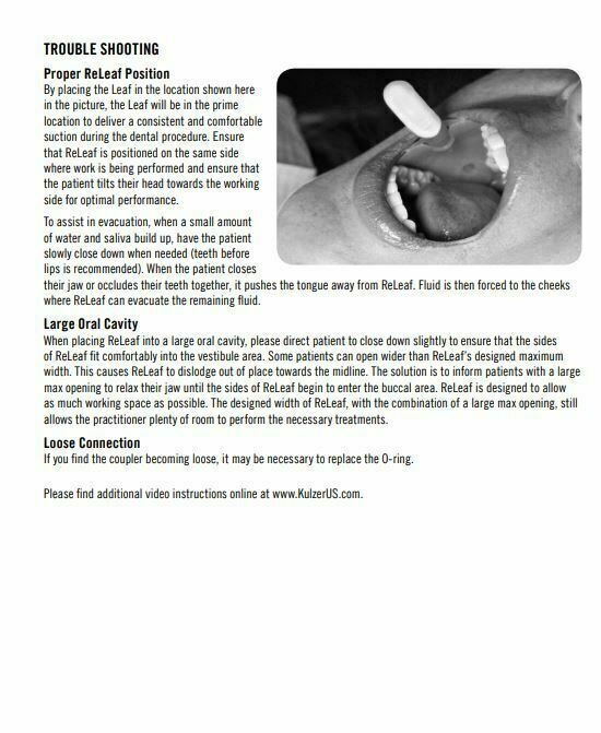Kulzer Ivory ReLeaf HVE Hands free suction System BASIC KIT to minimize Aerosol
