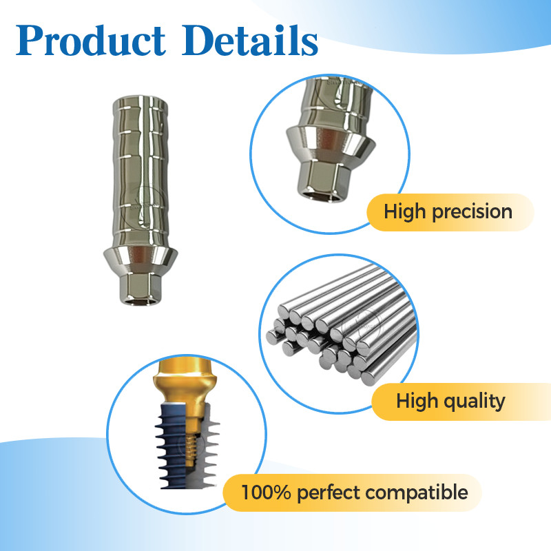 20 pcs Temporary abutment Titanium Cylinder compatible with MIS Seven