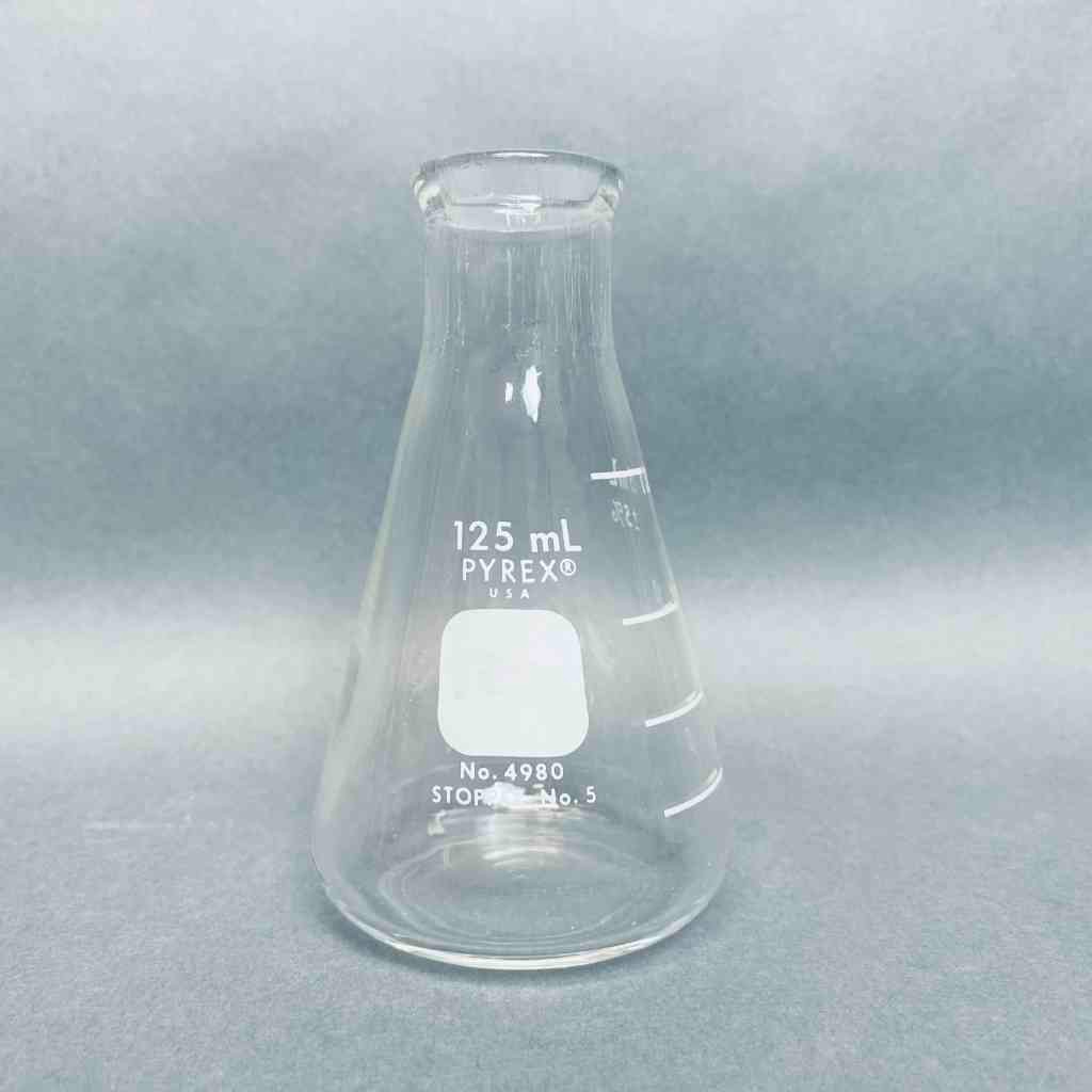Corning Pyrex 125 ml Erlenmeyer Flask Narrow Mouth Lot of 6 Flasks