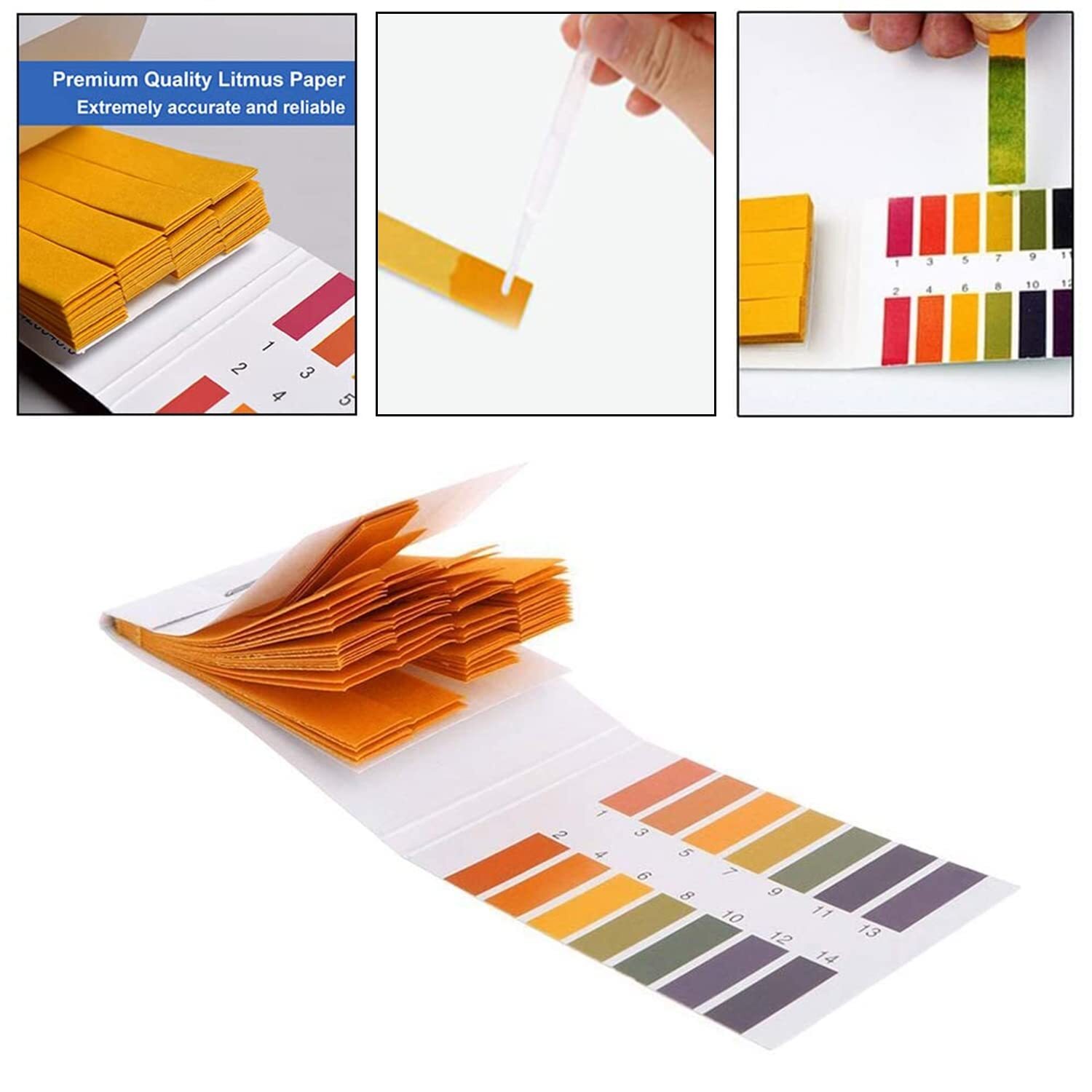 10 PACK pH Test Paper Extensive Test Paper Litmus Test Paper, Saliva Urine Soil
