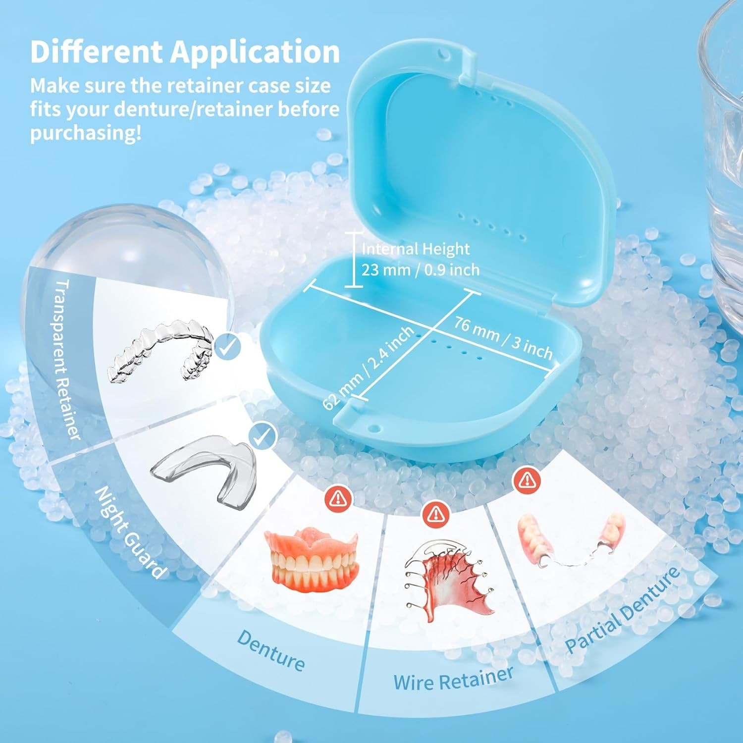 High-Quality Orthodontic Retainer Case with Vent Holes – Easy to Clean & Carry