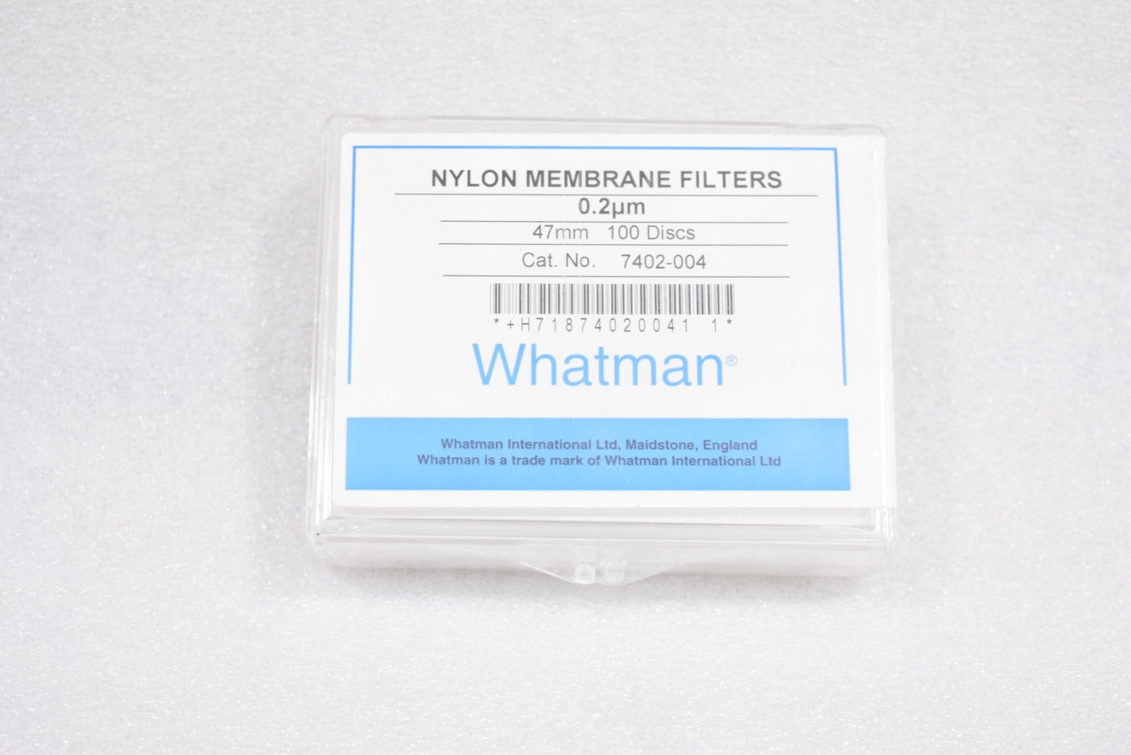 WHATMAN 7402-004 NYLON MEMBRANE CIRCLE, 0.2um PORE SIZE, 47MM (LOT OF 100)