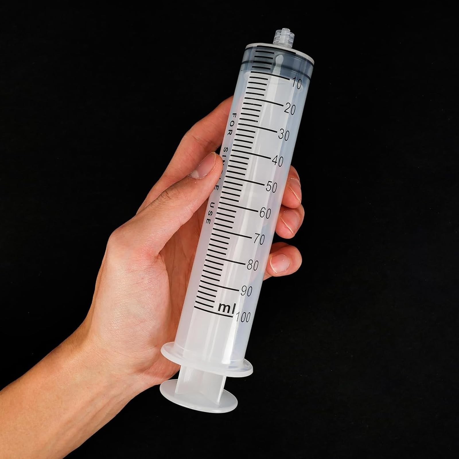 DEPEPE 2pcs 100ml Large Plastic Syringe with 47in Handy