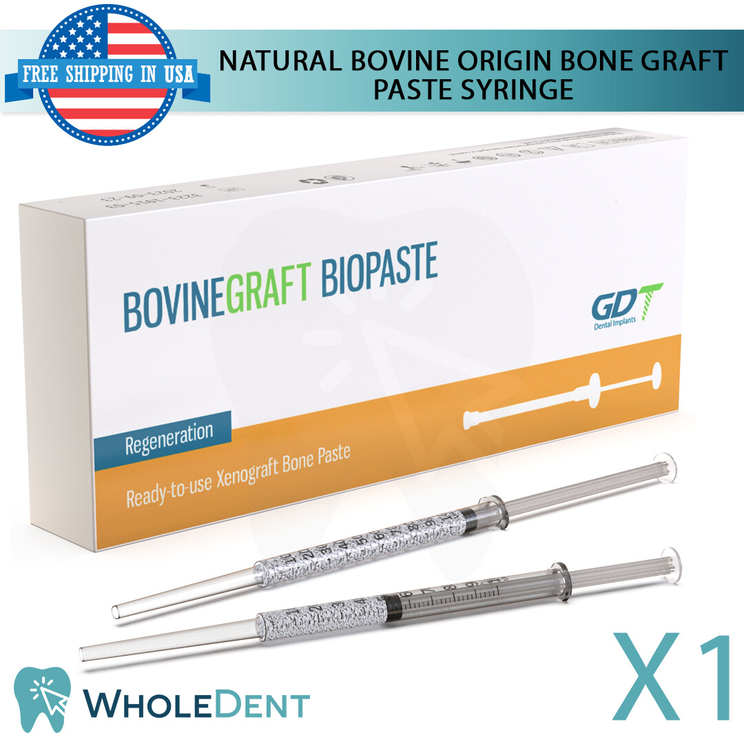 Natural Syringe Bon Graft Bovin Origin Material Sterile Dental Im plant