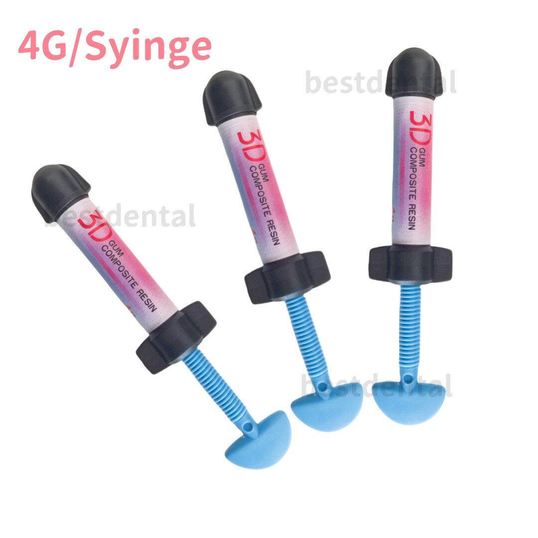 Pink Color Dental Gingiva Resin Beautiful Gum Composite 3D Aesthetic Light Cure
